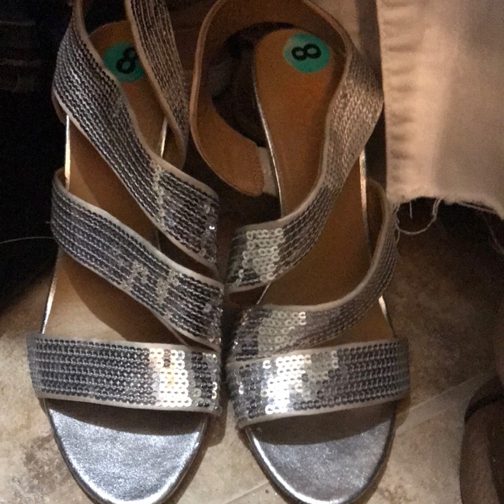 Kors Michael Kors Silver sequin heels